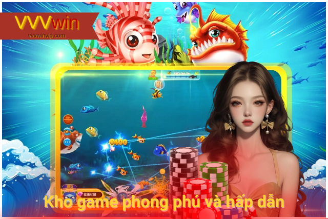 VVVwin có kho game phong phú và hấp dẫn